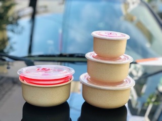 Thố Nhựa Lúa Mạch Combo 3 Thố