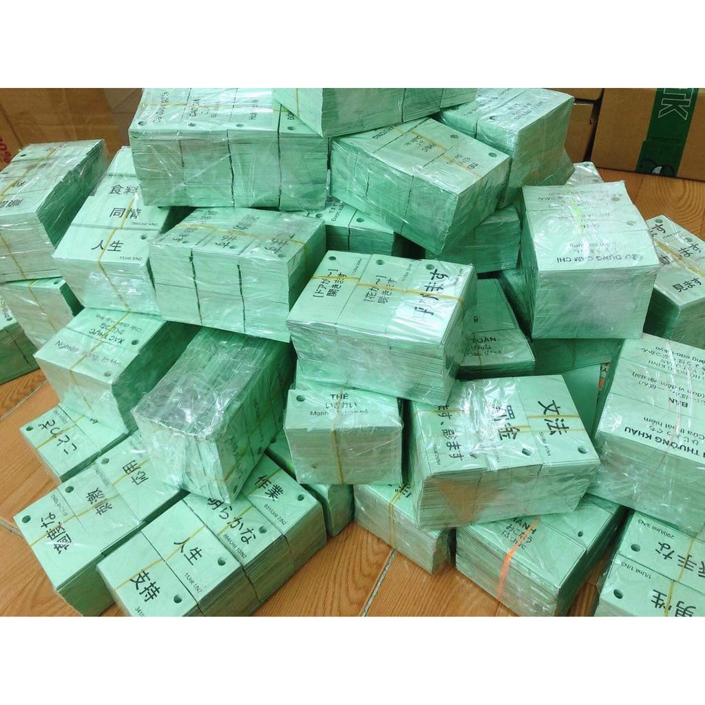 Bộ thẻ học tiếng nhật - Flashcard học từ vựng Kanji N5