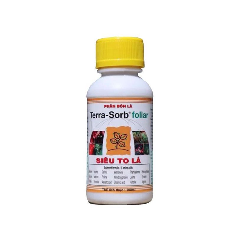 Phân bón lá cao cấp Terra-Sorb Foliar SIÊU TO LÁ chai 100ml