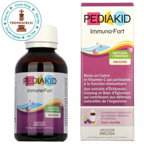 Siro Pediakid Immuno Fortifiant, Pháp (125ml) giúp tăng cường sức đề kháng từ sơ sinh và người lớn - Trend girls online