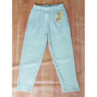 Quần baggy sọc caro