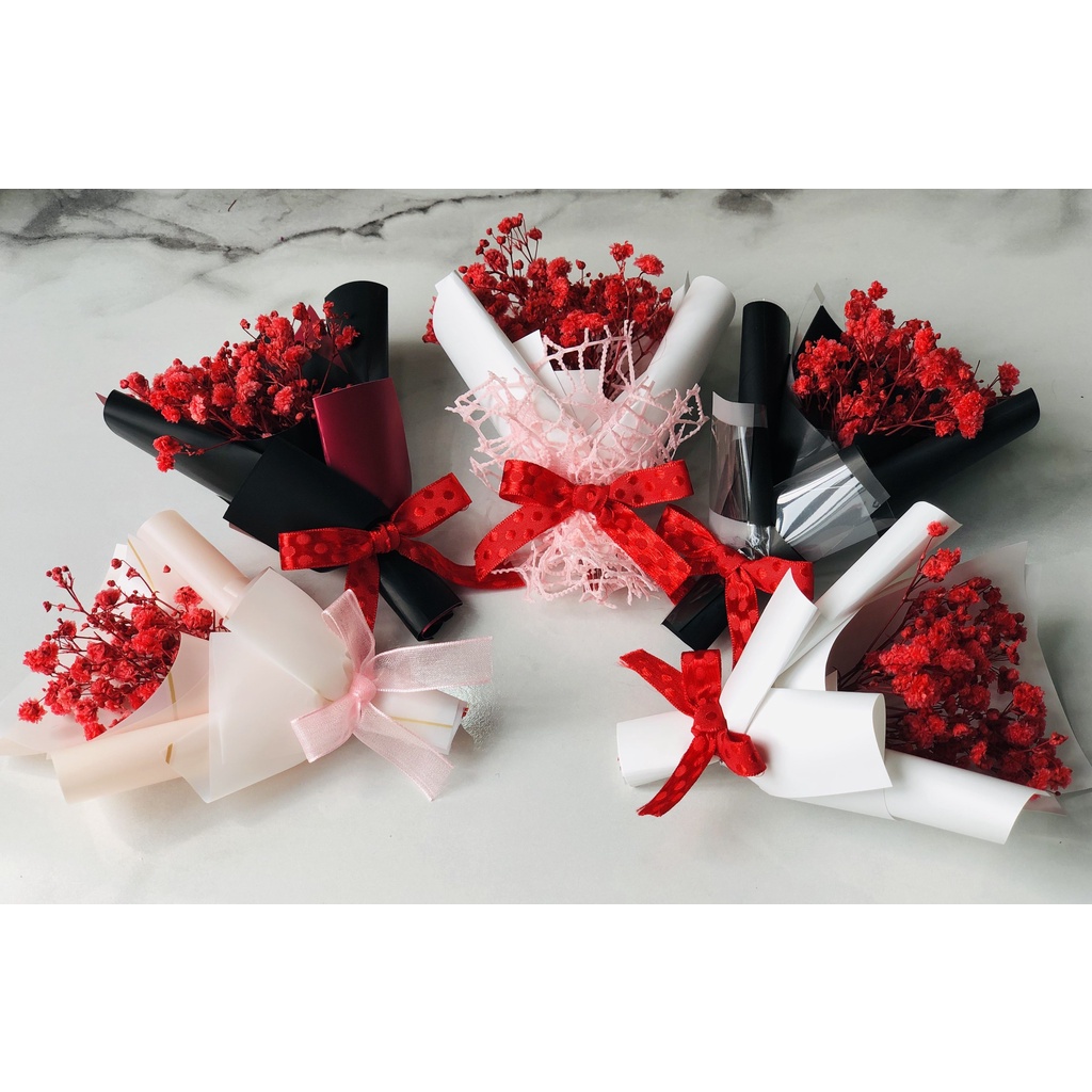 ★Hoa bó Mini★ Mẫu hoa Baby khô - Hoa Trang trí, mix sản phẩm - Nhiều màu rất xinh.