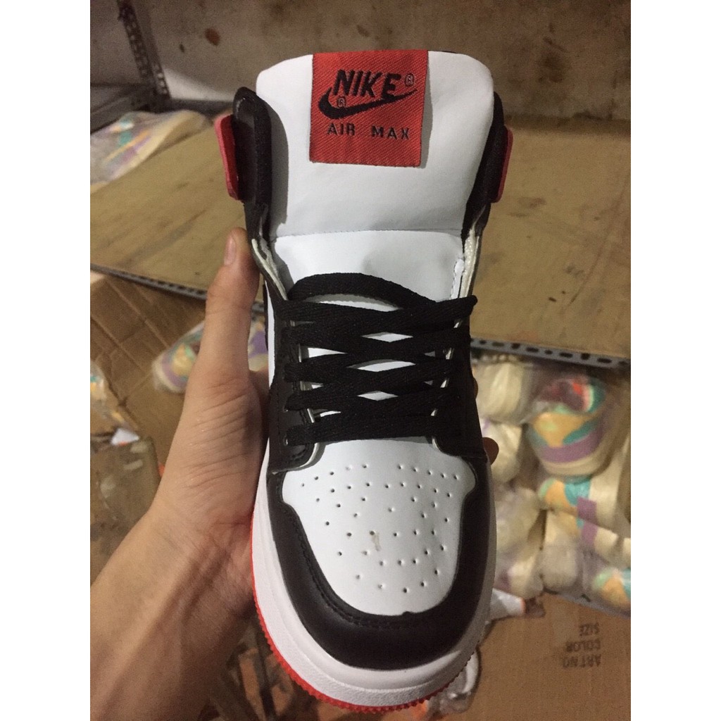 ( Ảnh thật) Giầy jordan 1 đỏ đen full ( tặng box) | BigBuy360 - bigbuy360.vn