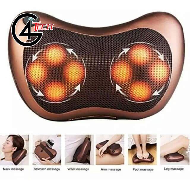 Gối masage Hồng Ngoại 8 Bi Magic Pillow -8028