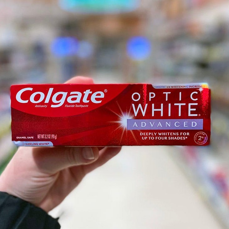 Kem đánh răng Colgate Optic White Advanced White Mỹ