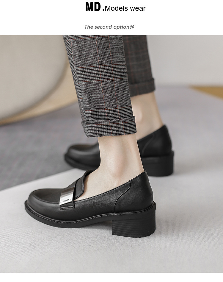 Giày đế thô phong cách Anh sành điệu thời trang