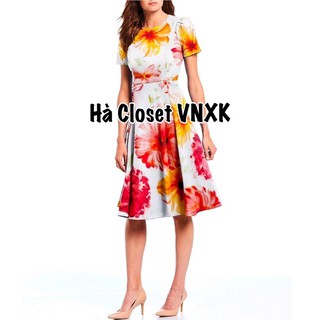 Đầm hoa ck dáng xoè xịn