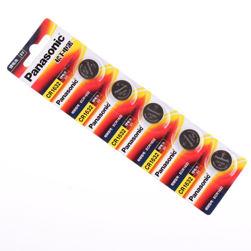 Vỉ 5 Pin Cúc Áo Cr2032 / Cr2025 / Cr2016 Panasonic Chính hãng