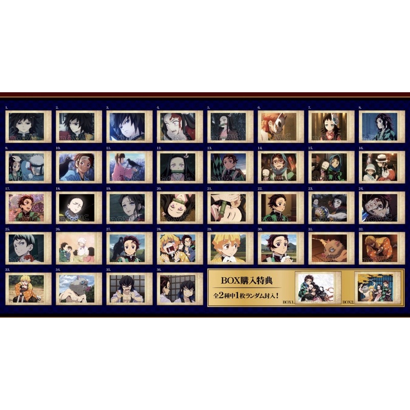 Pack thẻ Nhân Phẩm kny Kimetsu no yaiba - thanh gươm hủy diệt poshakore Dạng Polaroid