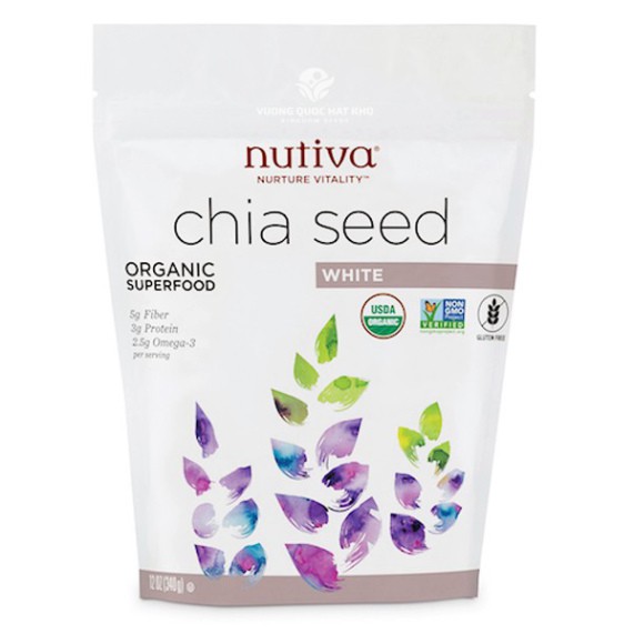 Hạt chia mỹ Nutiva 340g White