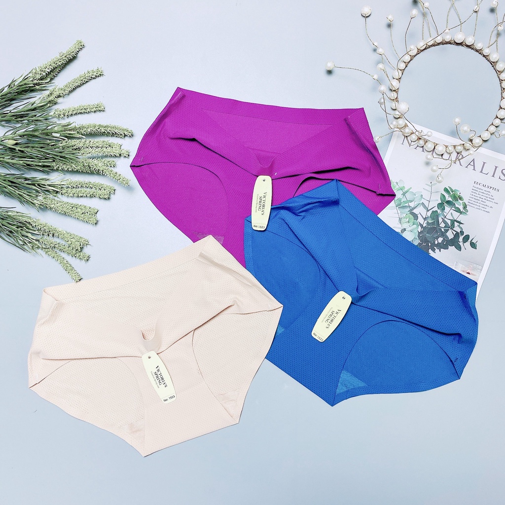 [CÓ SIZE L Quần lót su đúc thông hơi, quần lót ko viền thông hơi QS06