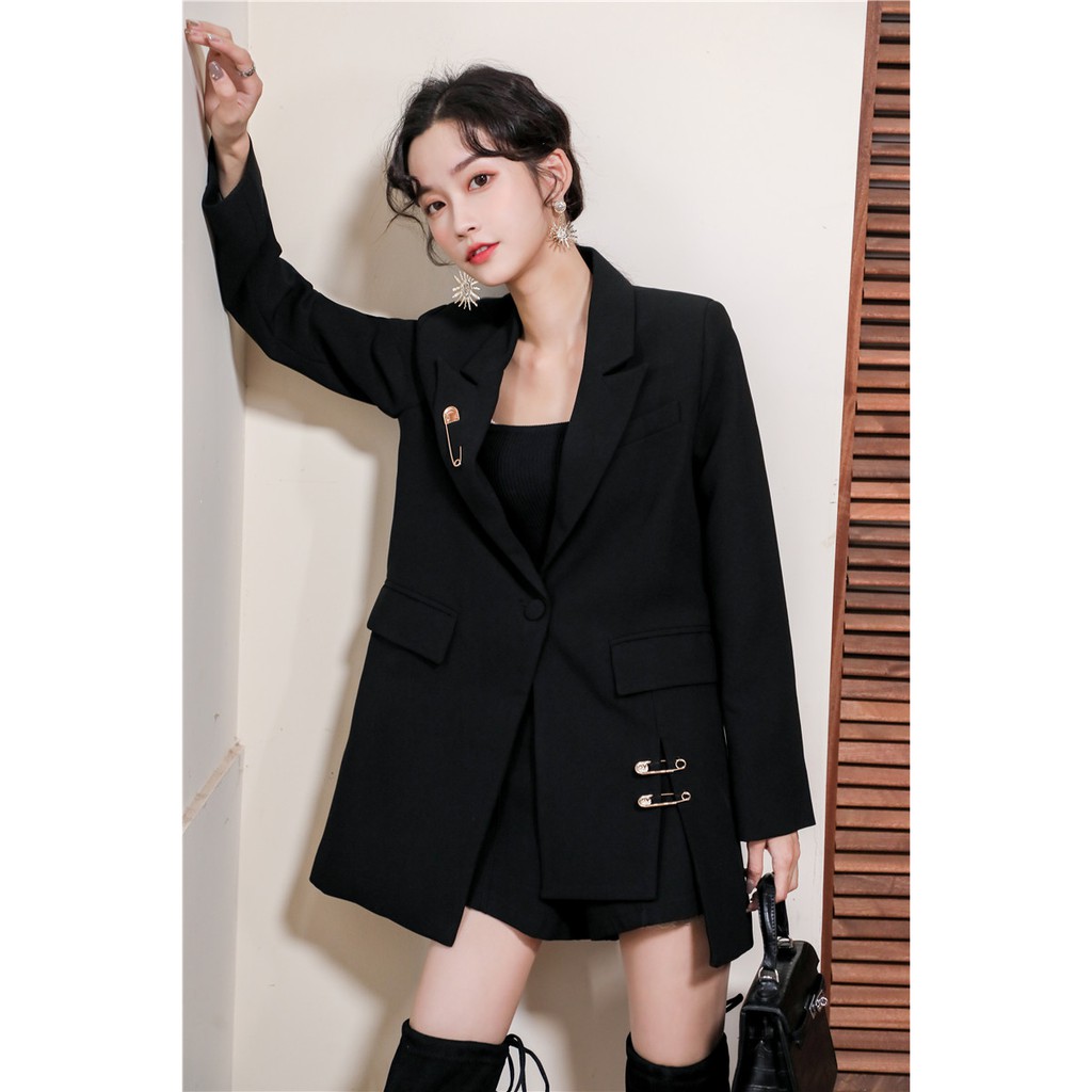 Sẵn MẢnh thật 4 hình cuối-2W287.Áo blazer phối đai phong cách cá tính kiểu mới
