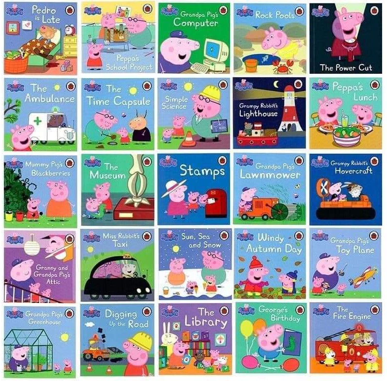 Bộ nhập 50 cuốn - The Incredible Peppa Pig Collection - Peppa Pig 50 books Full Boxet [Tặng Kèm File Nghe]