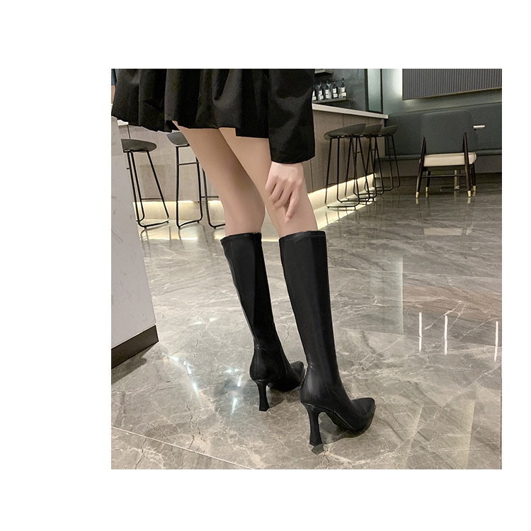 Giày Bốt Cao Gót Mũi Nhọn Thời Trang Nữ Tính