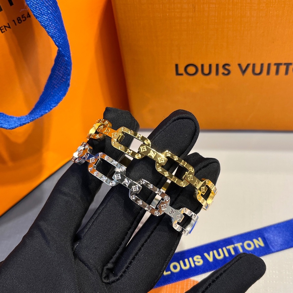 Lv Vòng Tay Chất Liệu Thép Titan Cao Cấp Thời Trang Dành Cho Nữ