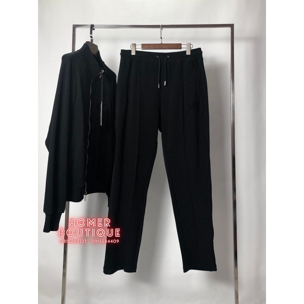 Bộ Thể Thao Nam Chất Nỉ Gai Co Giãn Mềm Mại, Ống Suông Rộng Rãi Dior x Shawn Logo Tracksuit