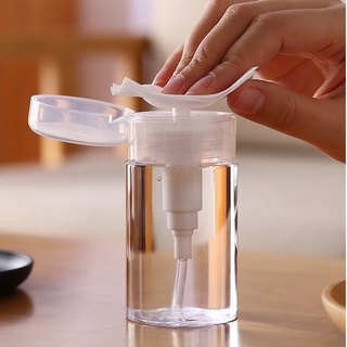 Lọ Chiết Nước Tẩy Trang 200ml Chai Nhựa Toner Có Nút Nhấn