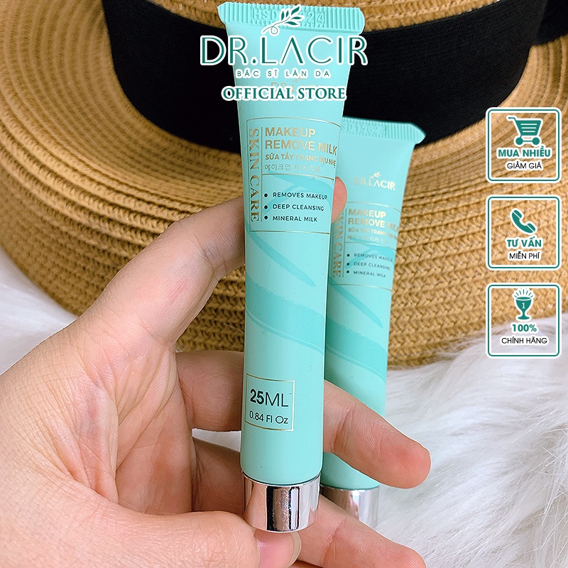 Sữa Tẩy Trang Dịu Nhẹ Lamer DrLacir Makeup Remove Milk mini 25ML DR115