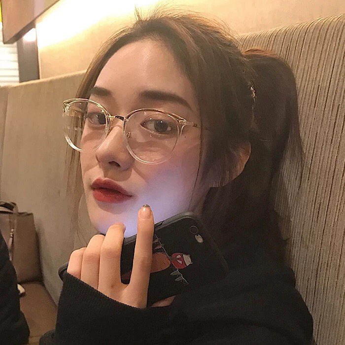 Kính giả cận nam nữ gọng tròn chống ánh sáng xanh phong cách Ulzzang mắt kính không độ đẹp hottrend EMOJI 019 | BigBuy360 - bigbuy360.vn