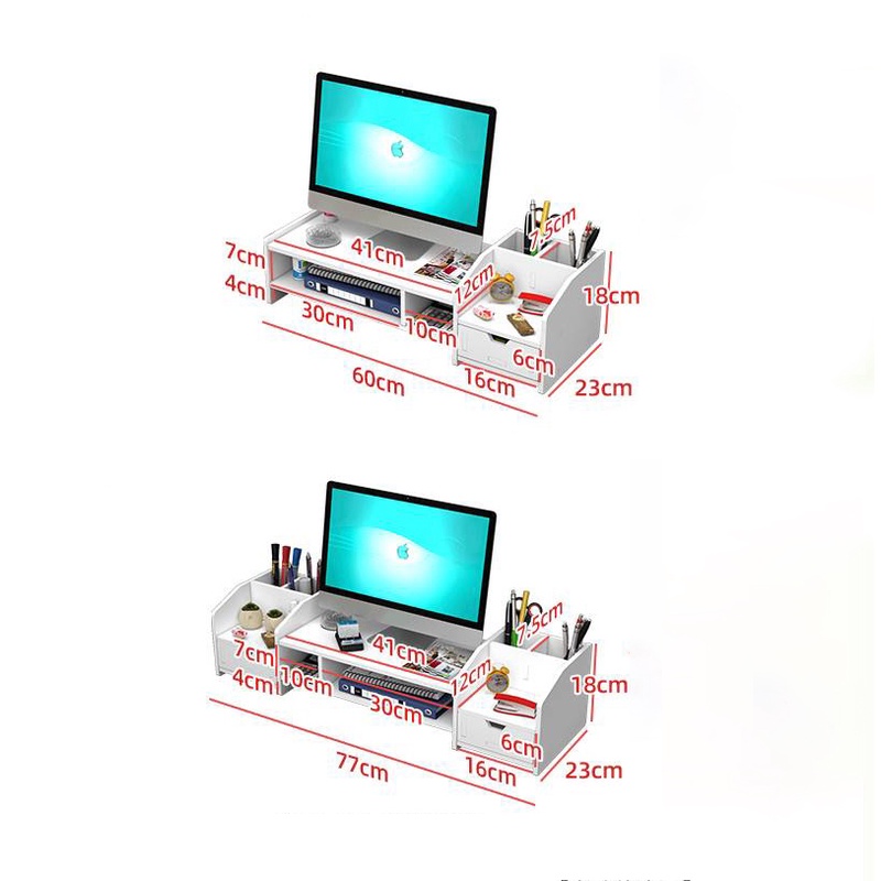 Kệ để laptop để màn hình máy tính kệ hồ sơ văn phòng VHM11 chống mỏi vai có nhiều ngăn đa năng tiện lợi