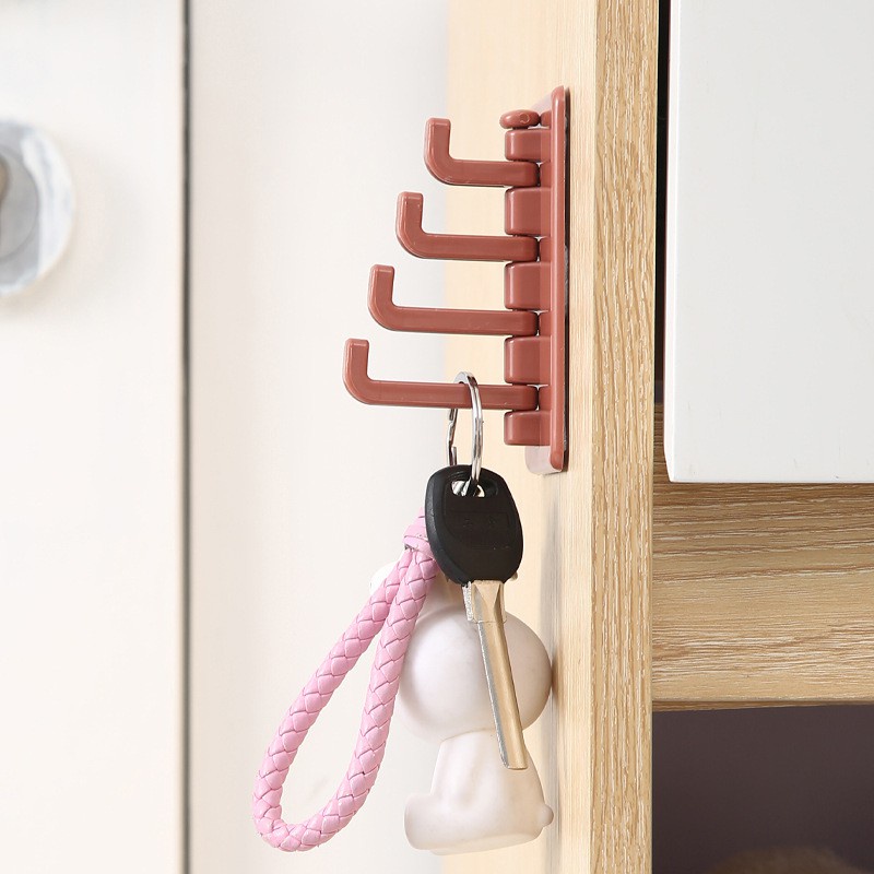 Móc treo đồ dán tường 4 chấu hình cây thông Móc treo chìa khóa, quần áo BeeJoo