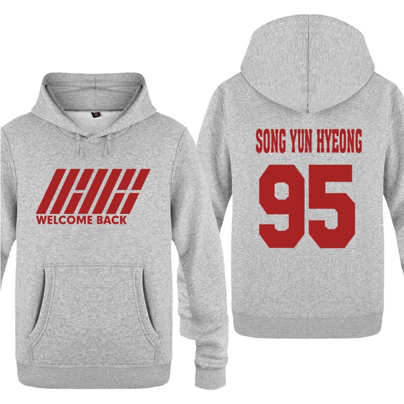 Áo Hoodie Dài Tay In Chữ Ikon Cho Nam