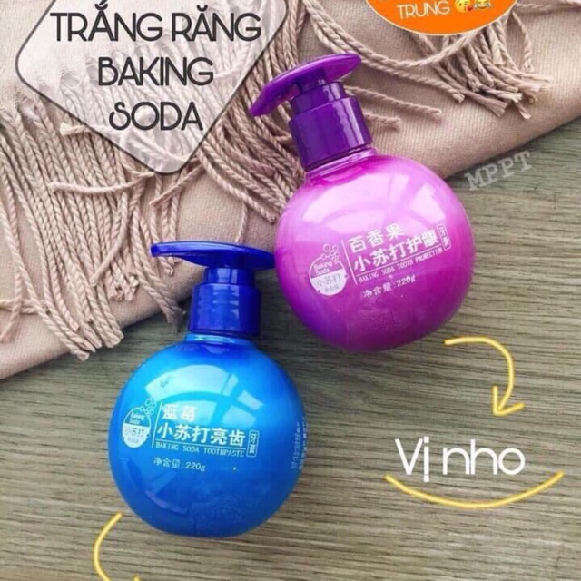 Combo 3 chai kem đánh răng baking soda