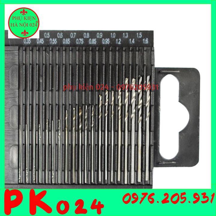 Hộp 20 Mũi Khoan Kim Loại HSS Mini Cao Cấp Siêu Cứng Siêu Sắc (0.3-1.6mm)