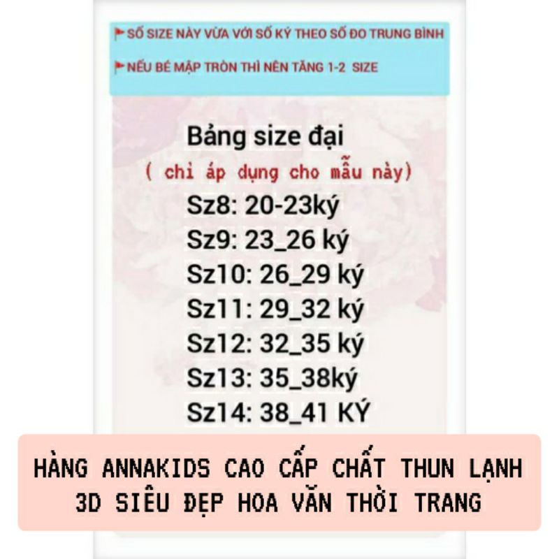 (20KG-40KG ) GBL2  - Bộ lửng 3D in màu size đại cực xinh cho bé gái - Bộ quần áo bé gái
