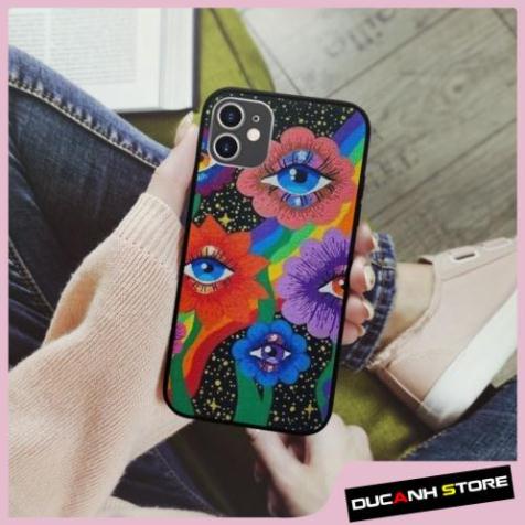 Ốp lưng iphone SAMSUNG hình Đôi Mắt Indie Cánh Hoa Sắc Màu  cho các dòng iPhone PAP20211028