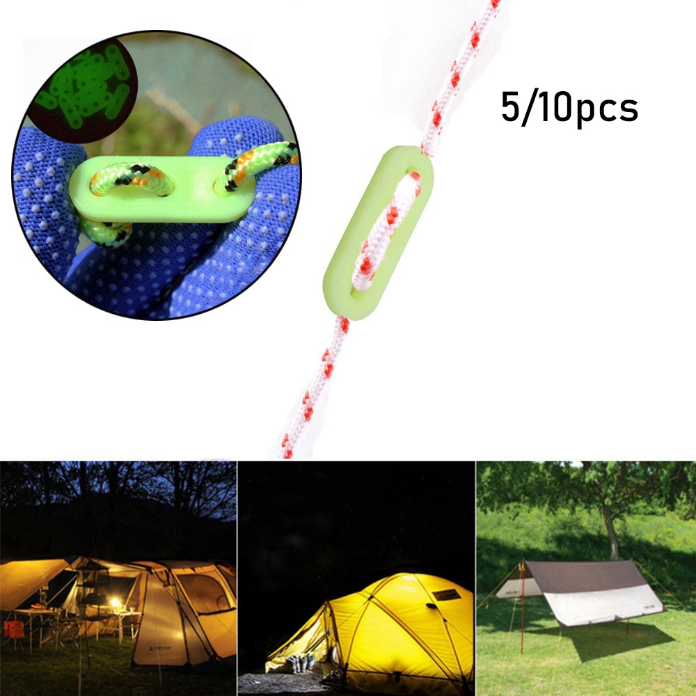 Set 5/10 Dây Móc Khóa 3 Lỗ Dùng Để Cố Định Lều Trại