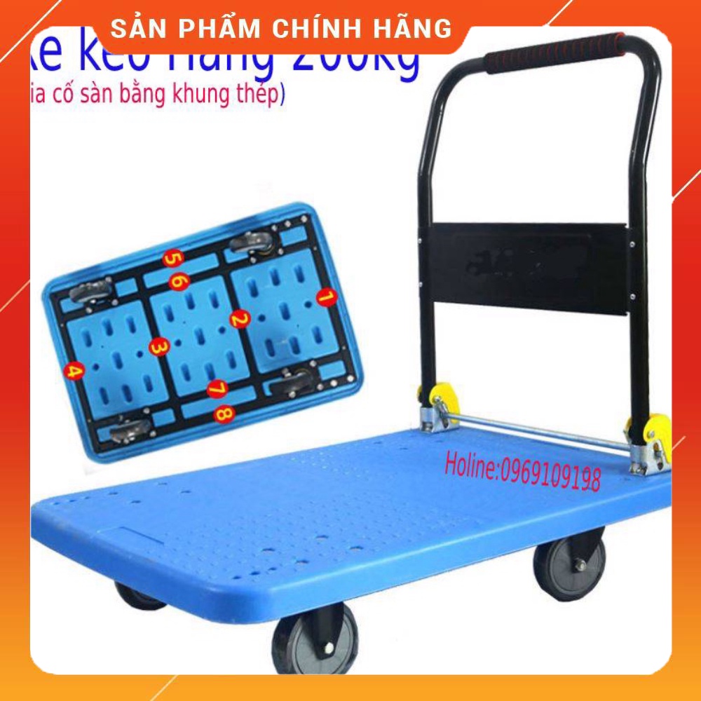 Xe kéo hàng nhập khẩu gấp gọn trọng tải 200kg mới