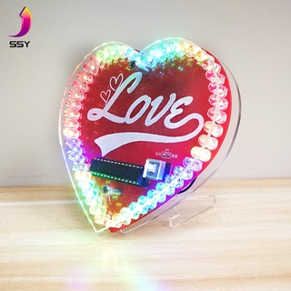 Đèn LED Hình Trái Tim Nhiều Màu Sắc Điều Khiển Dòng Chảy Nước