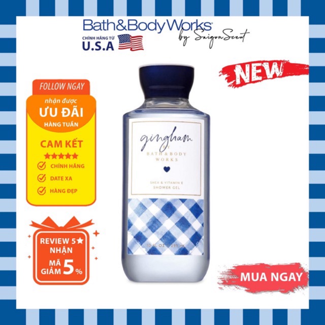 Sữa tắm Bath and Body Works Gingham (295ml)