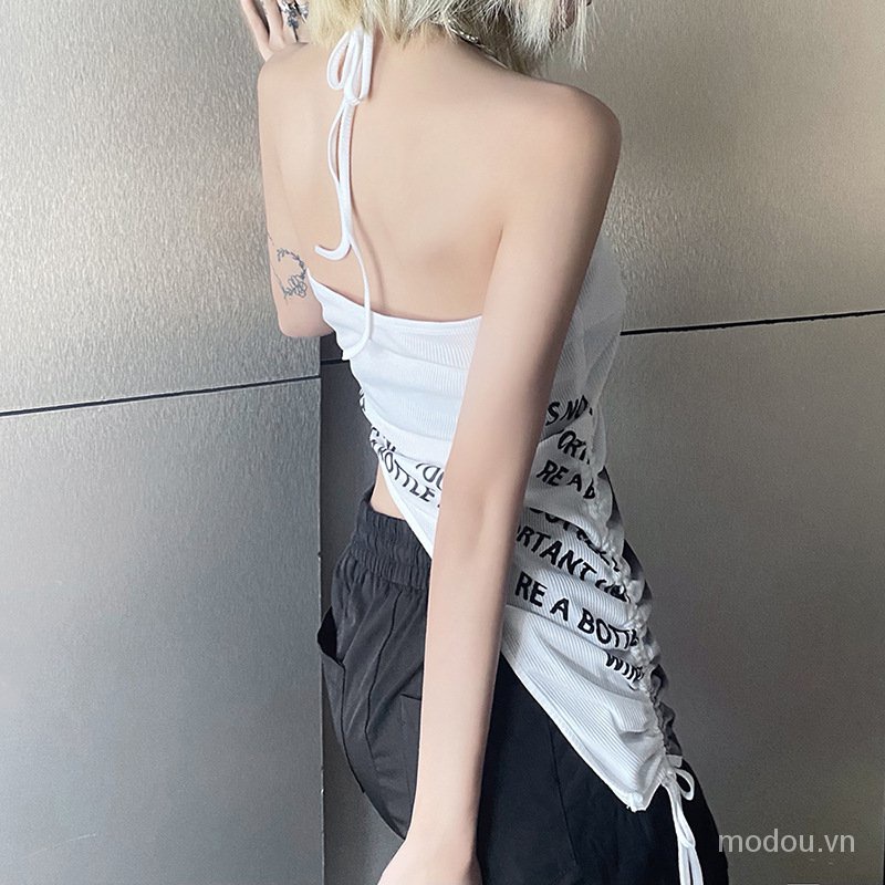 Áo Tank Top Cổ Chữ V Thiết Kế Độc Đáo Thời Trang Cho Nữ