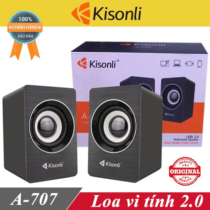 Loa vi tính Kisonli A707 chính hang ♥️Freeship♥️ Loa máy tính Kisonli A707