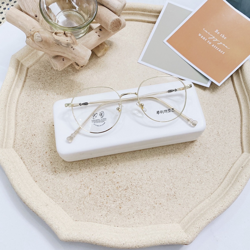 Mắt Kính Gọng Cận Cao Cấp Form Vuông 641 72659 Lyly Phong Cách Ulzzang Siêu Xinh - Hazo