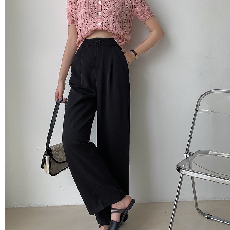 Quần Dài Lưng Cao Ống Rộng Thời Trang 42519 Cho Nữ | BigBuy360 - bigbuy360.vn