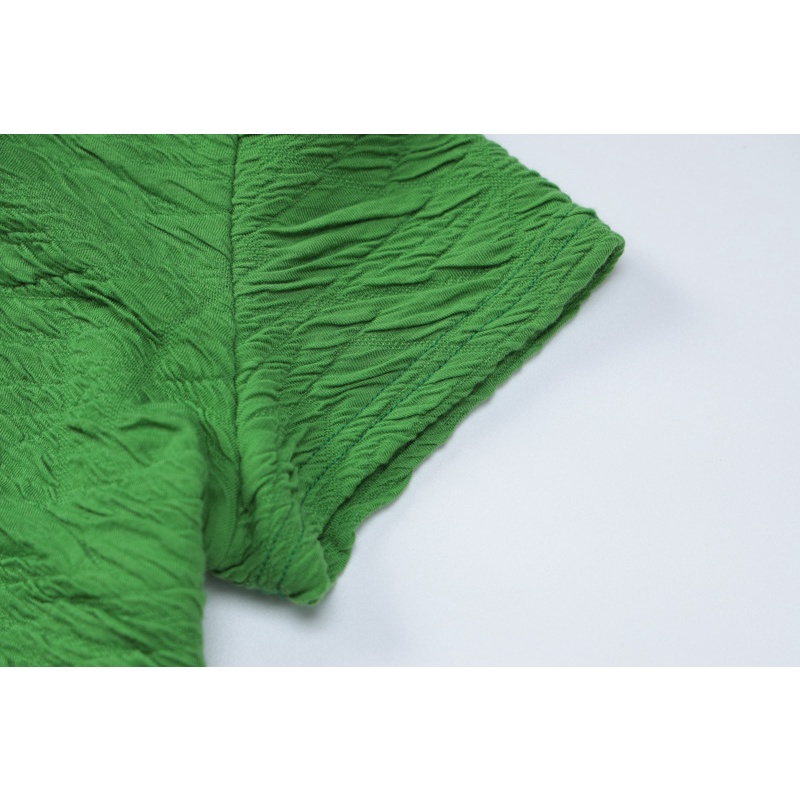 Set Áo Thun Cổ Bẻ Cài Nút Phối Chân Váy Lưng Cao Thời Trang Trẻ Trung Cho Nữ