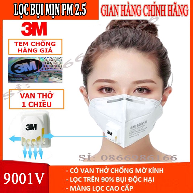 Khẩu Trang 3M 9001V, 9042V, 9541V, N95..