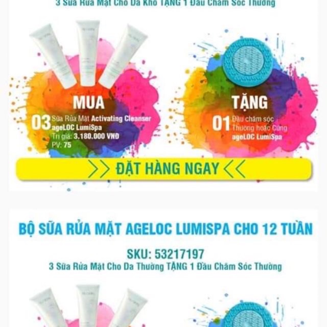 Sửa rửa mặt Lumispa