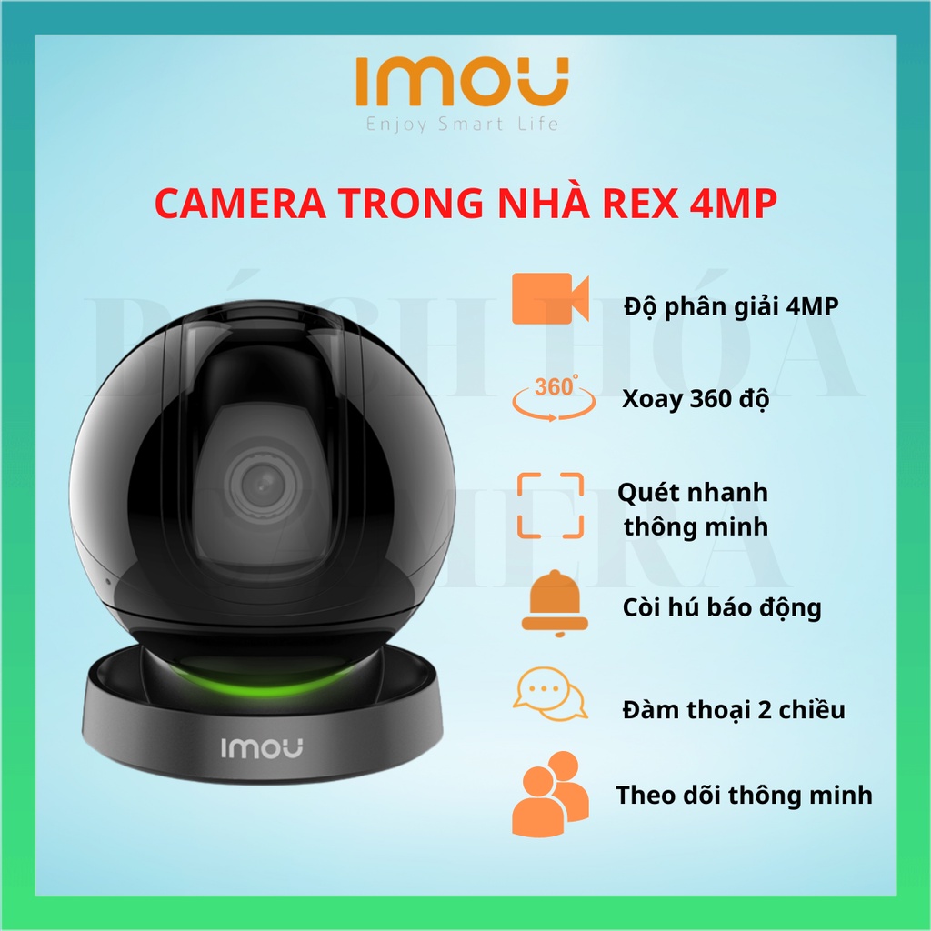 Camera WIFI trong nhà xoay 360,có tính năng quét nhanh thông minh, độ phân giải 4MP 2K QHD,IMOU A46LP, BH 24 tháng