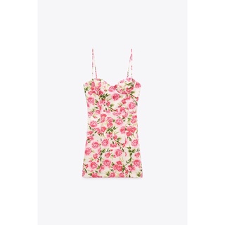váy hoa dây zara auth size S