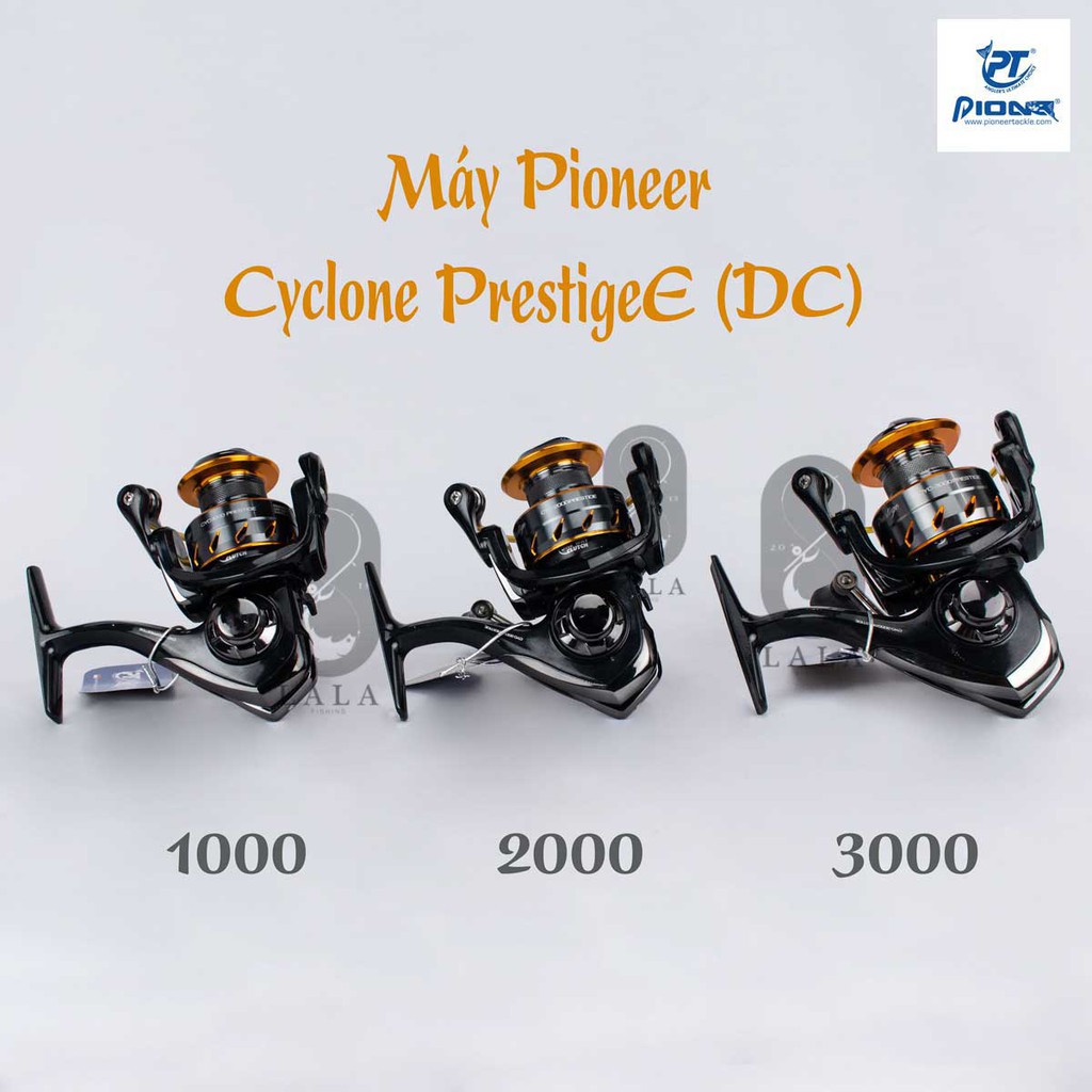 Máy câu đứng Pioneer CYCLONE PRESTIGE CYC đủ size