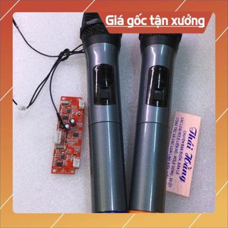 . bộ 2 mic không dây cho loa kéo uhf ..