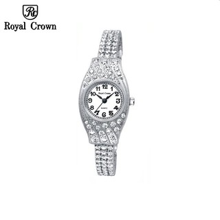 Đồng Hồ Nữ Chính Hãng Royal Crown 2502J dây đá vỏ trắng