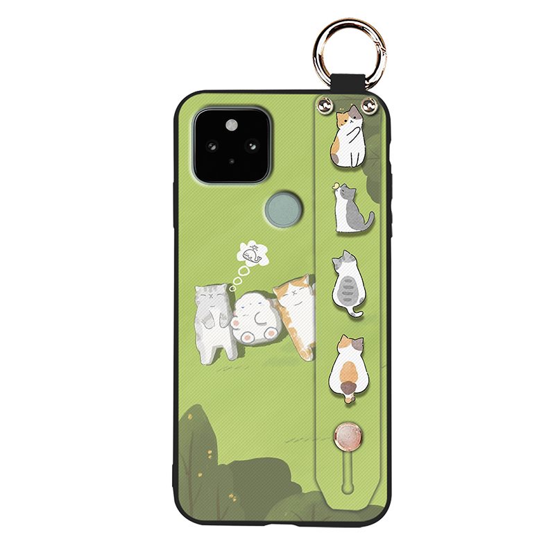 Ốp Điện Thoại Mềm Bền Chống Nước Chống Dơ Chống Va Đập Có Dây Đeo Cổ Tay Cho Google Pixel 5