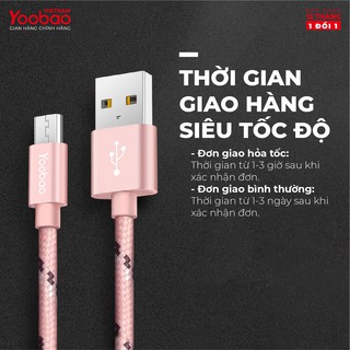 Cáp sạc Micro 1m Yoobao YB-423