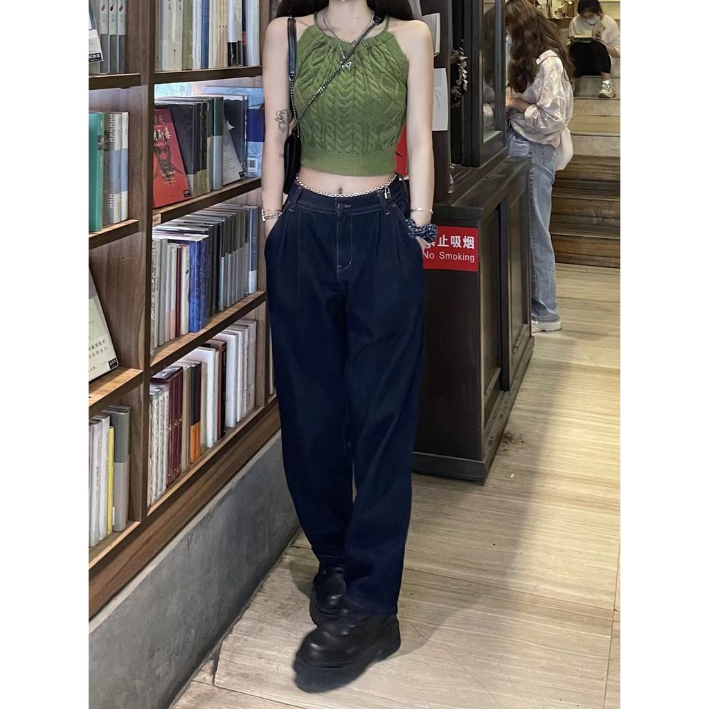 Blackpink Rose Áo Dệt Kim Sát Nách Dáng Ngắn In Chữ Phong Cách retro Hàn Quốc Quyến Rũ Cho Nữ