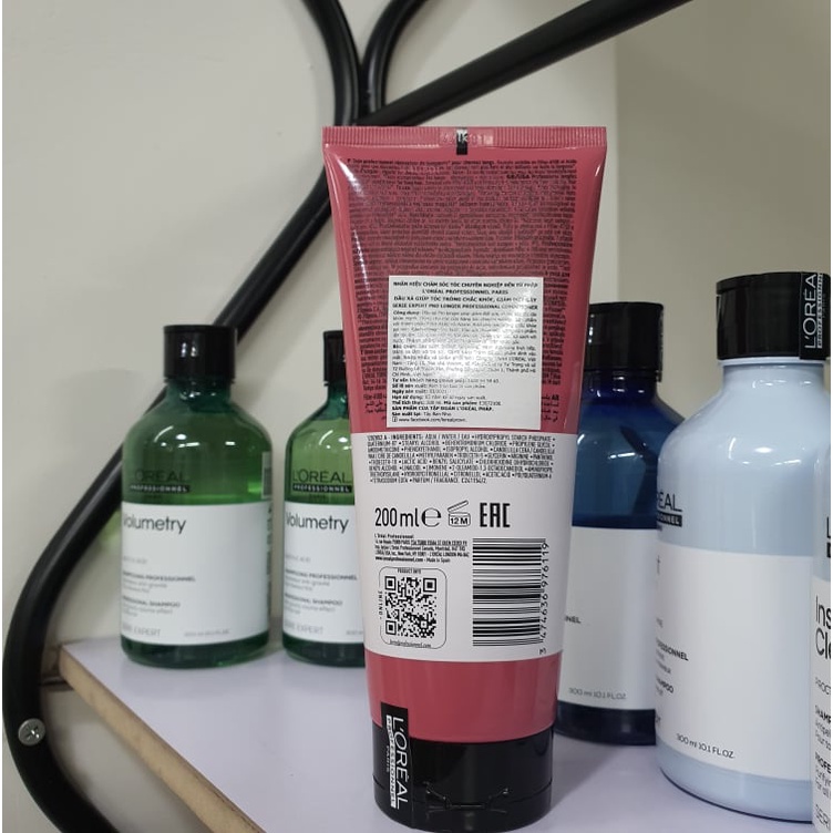 Dầu xả Loreal Professionnel giúp giảm gãy rụng, dưỡng dài và dày tóc Serie Expert Pro Longer 200ml